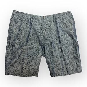 Neiman Marcus Cotton Flat Front Shorts